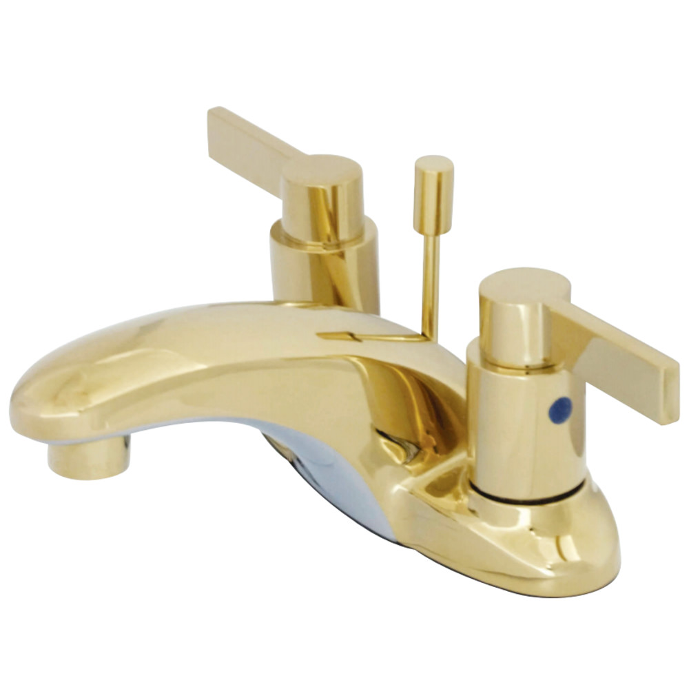 Kingston Brass KB8622NDL 4 in. Centerset Bathroom Faucet, Polished Brass
