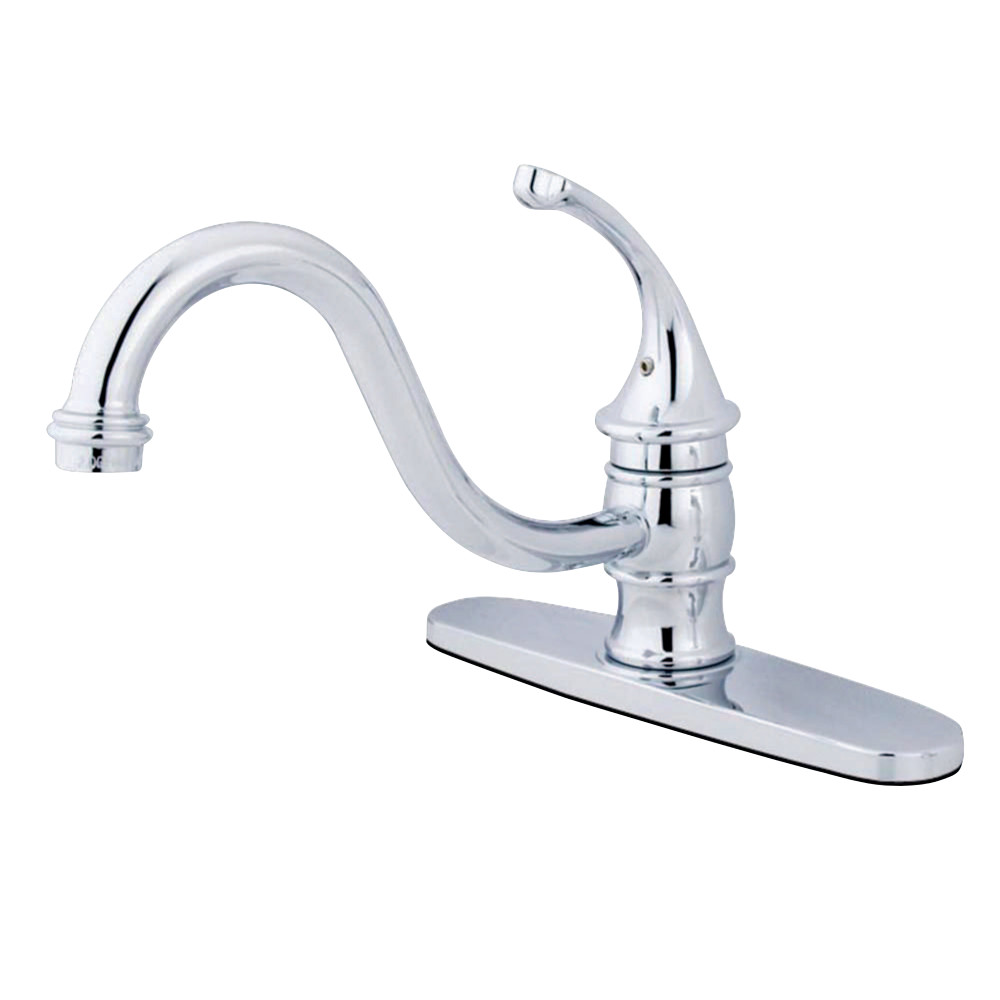 Kingston Brass KB3571GLLS Georgian 8" Centerset Kitchen Faucet without Sprayer, Polished Chrome