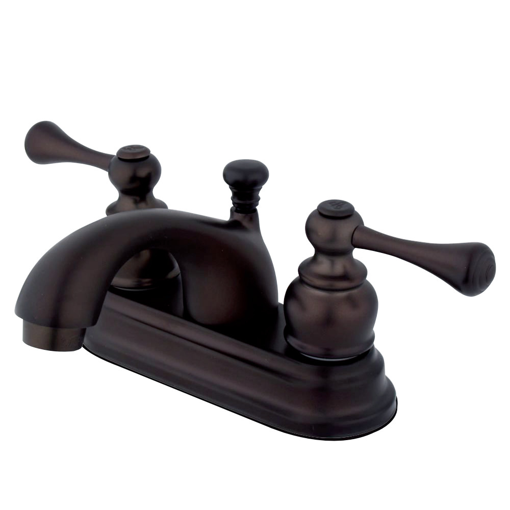 Kingston Brass KB3605BL 4 in. Centerset Bathroom Faucet, Oil Rubbed Bronze