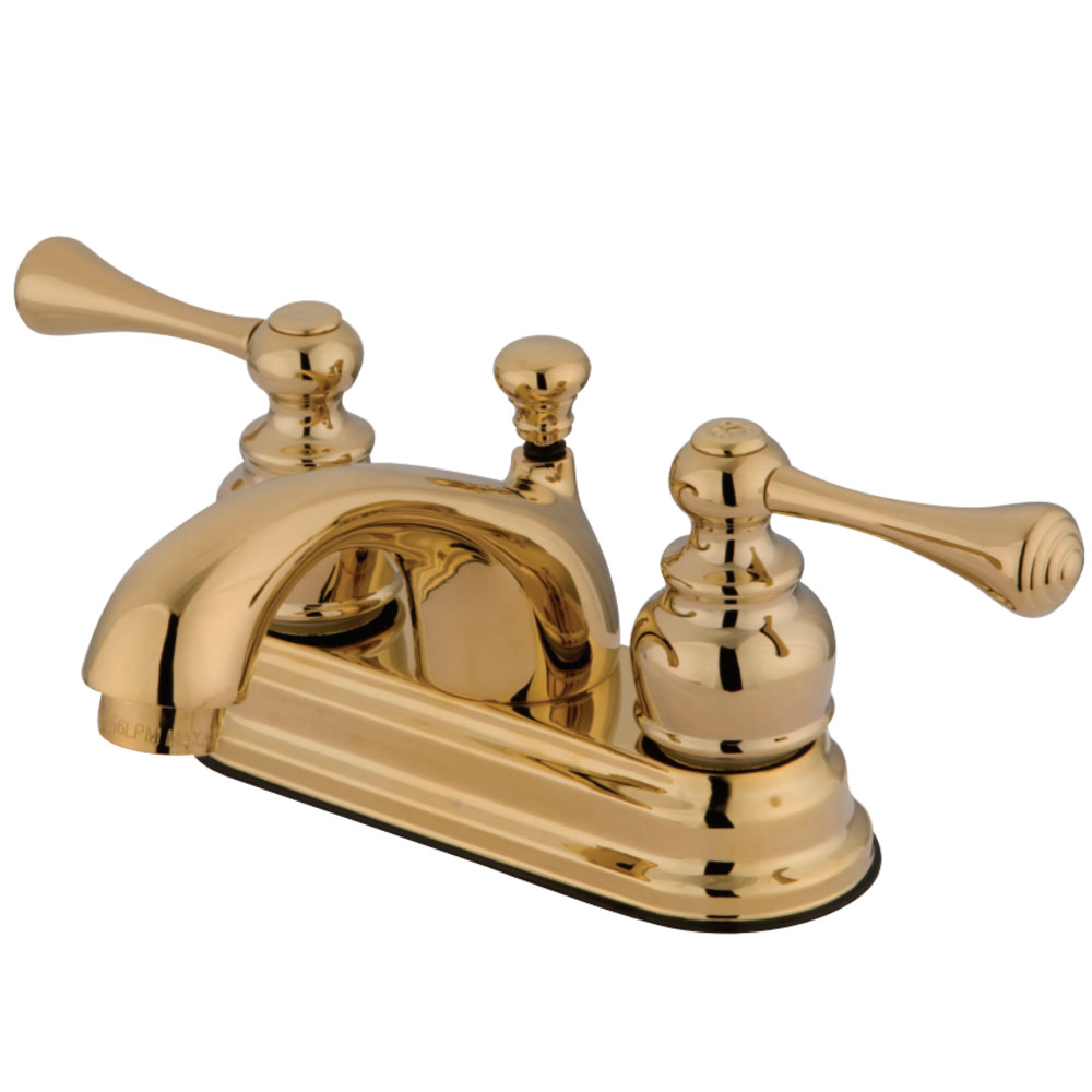 Kingston Brass KB3602BL 4 in. Centerset Bathroom Faucet, Polished Brass