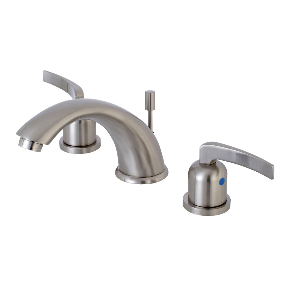 Kingston Brass KB8968EFL 8 in. Widespread Bathroom Faucet, Brushed Nickel