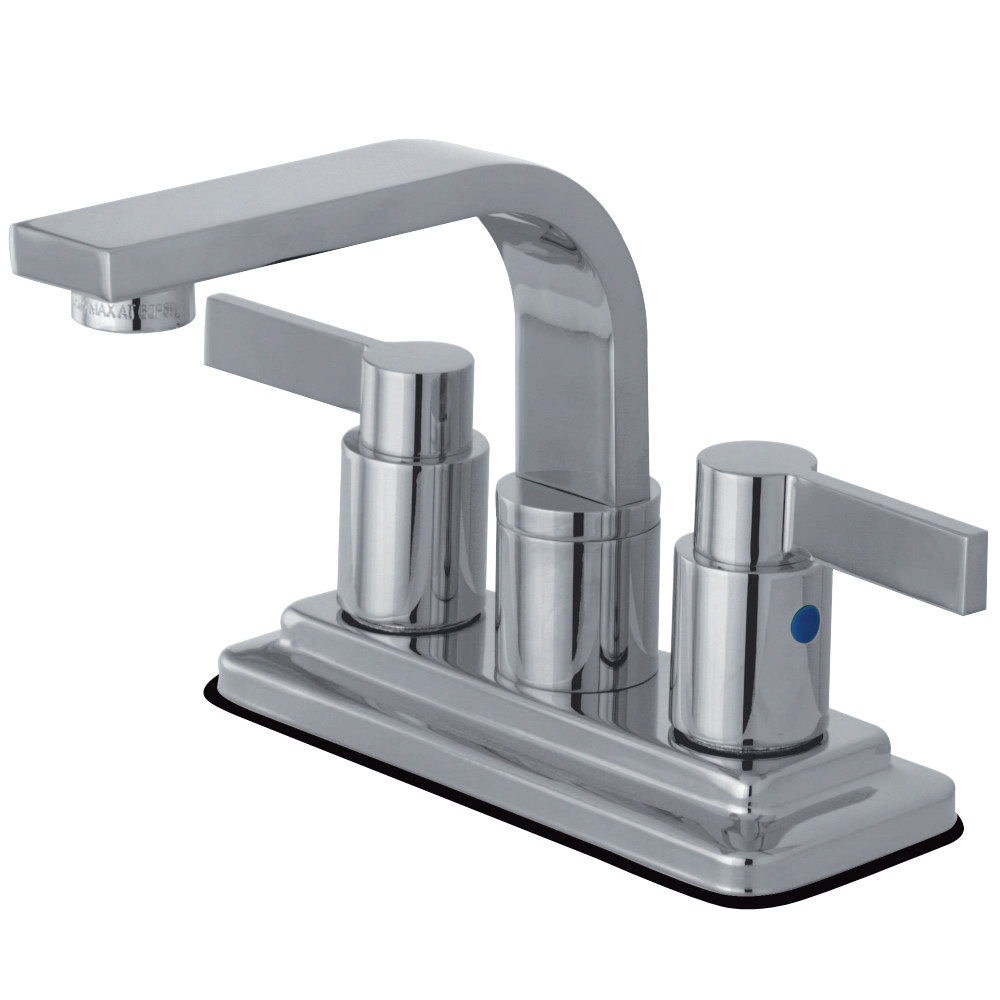 Kingston Brass KB8461NDL NuvoFusion 4-Inch Centerset Bathroom Faucet, Polished Chrome