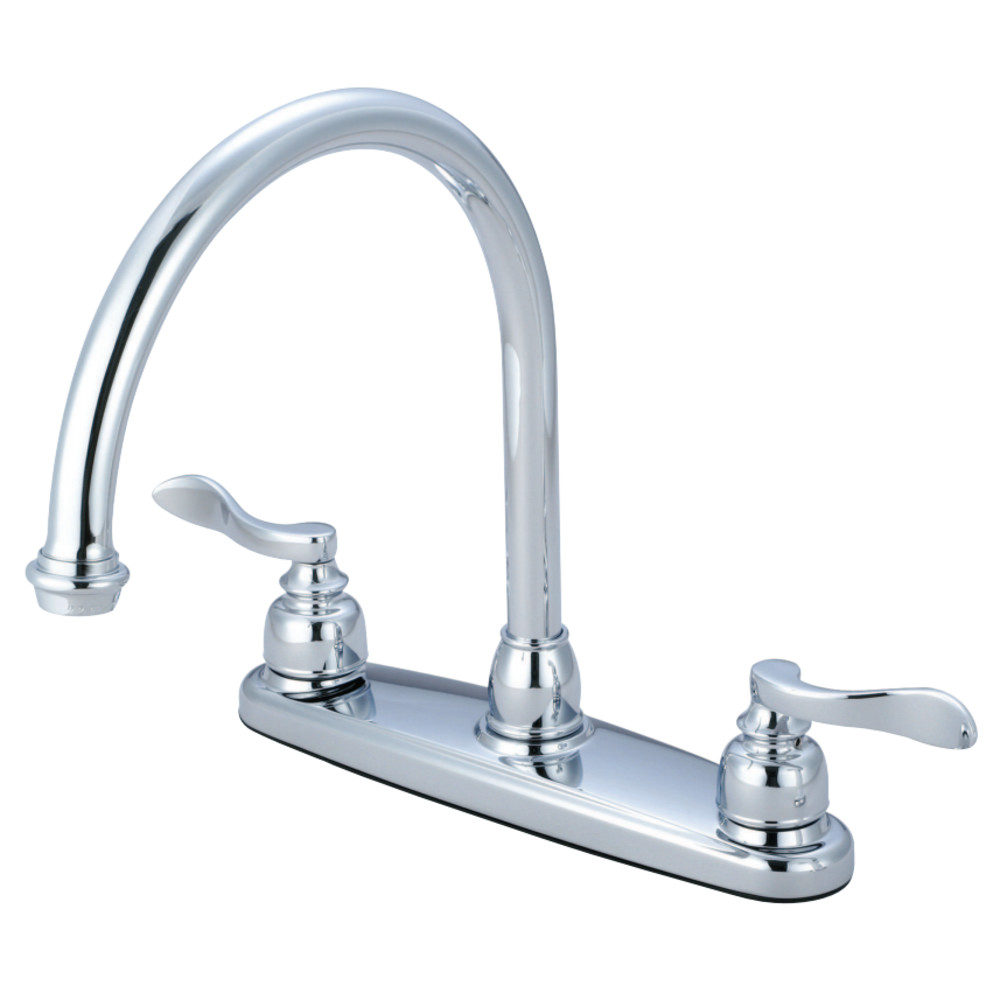 Kingston Brass KB8791NFLLS NuWave French Centerset Kitchen Faucet, Polished Chrome