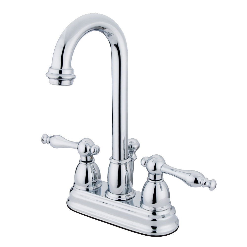Kingston Brass KB3611NL 4 in. Centerset Bathroom Faucet, Polished Chrome