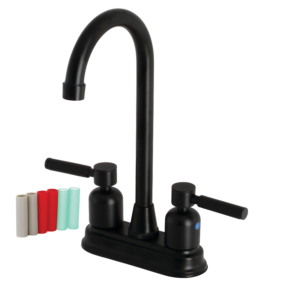 Kingston Brass KB8490DKL Kaiser Bar Faucet, Matte Black