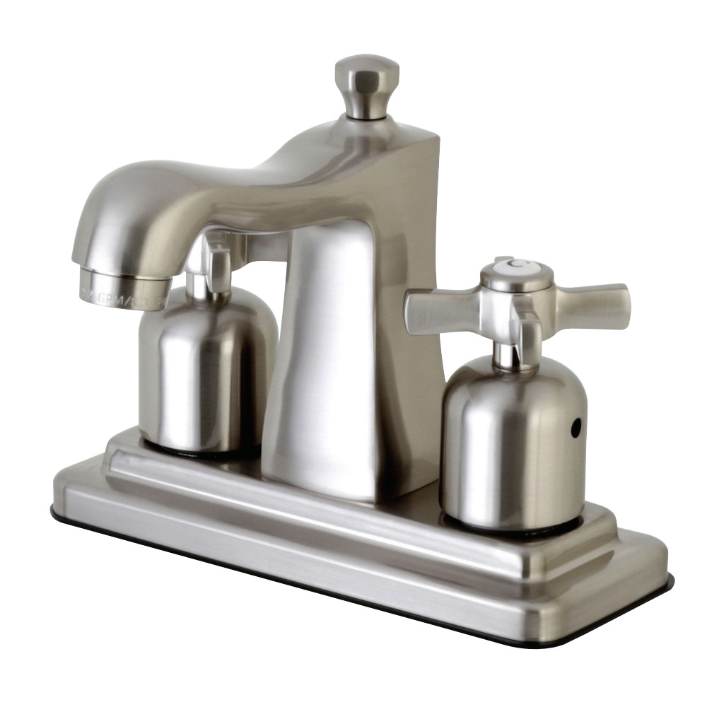 Kingston Brass FB4648ZX 4 in. Centerset Bathroom Faucet, Brushed Nickel