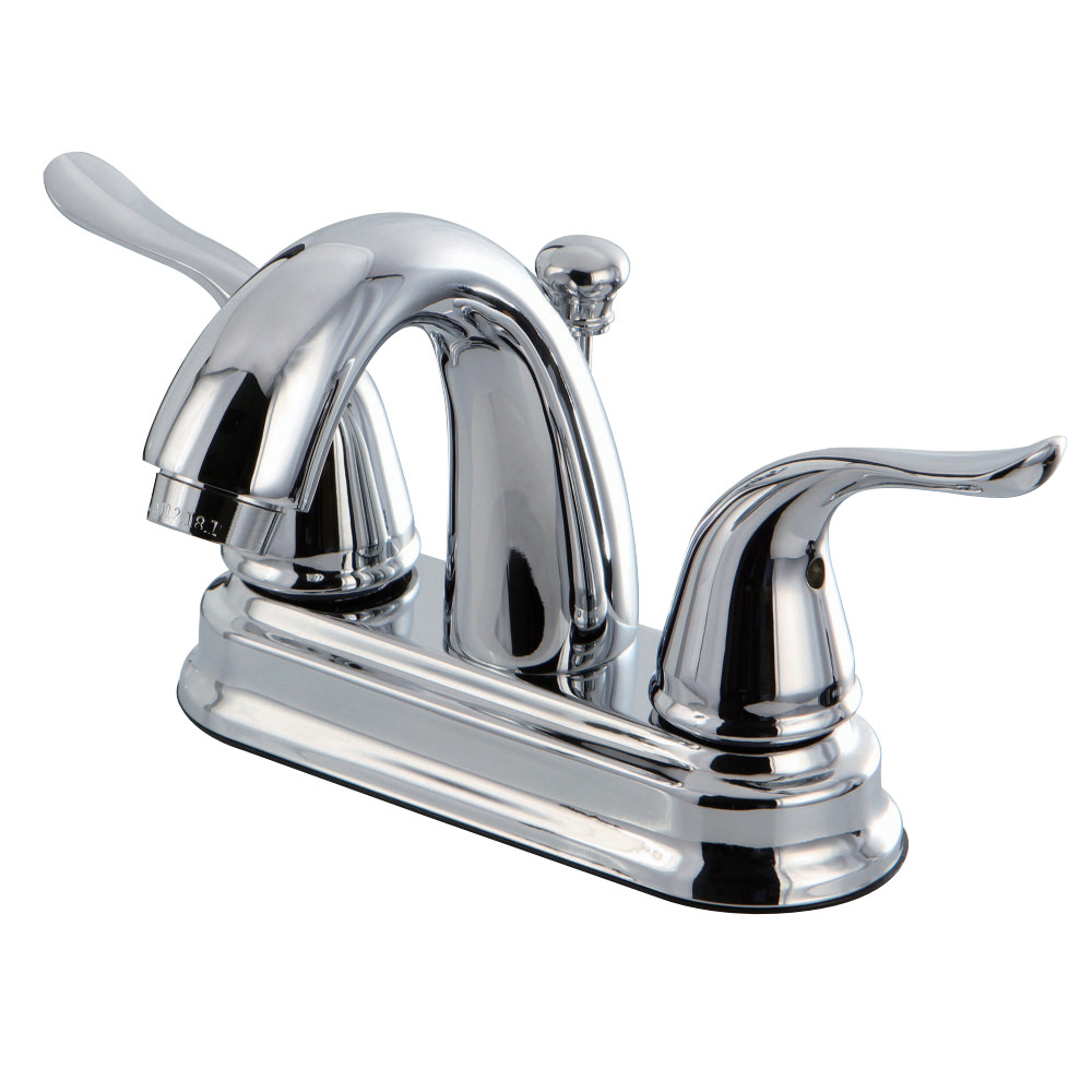 Kingston Brass KB5611YL 4 in. Centerset Bathroom Faucet, Polished Chrome