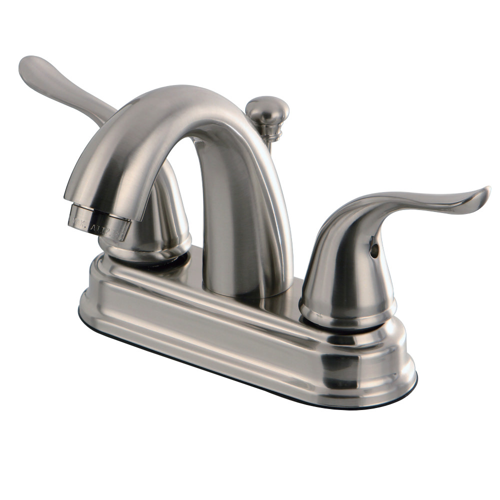 Kingston Brass KB5618YL 4 in. Centerset Bathroom Faucet, Brushed Nickel