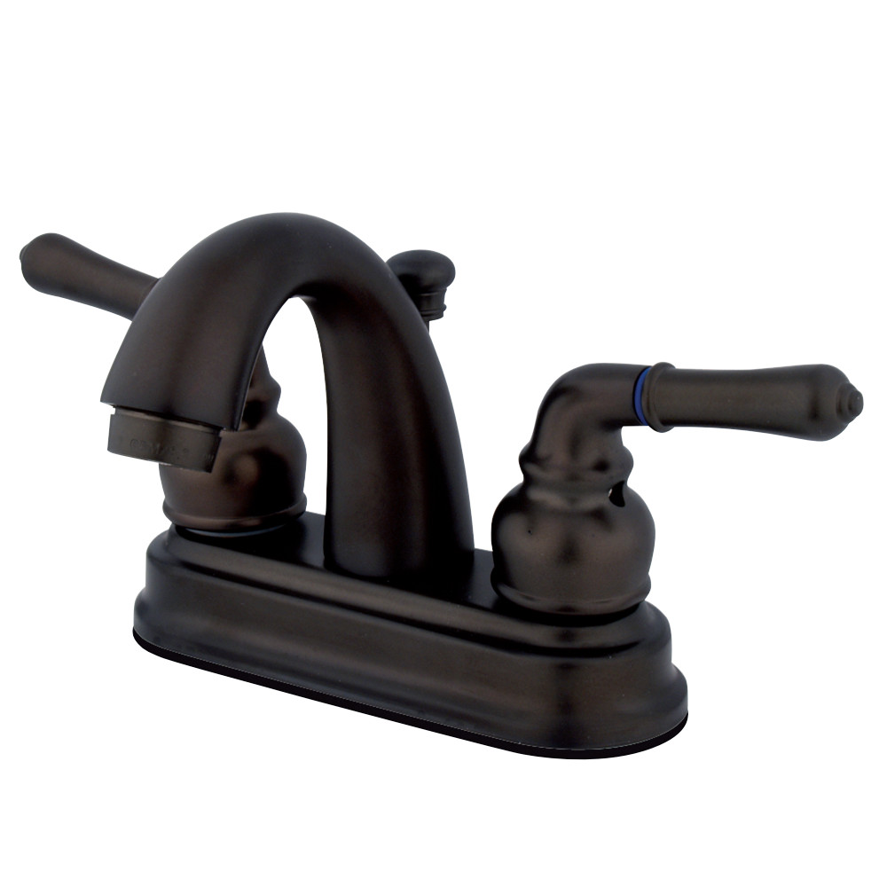 Kingston Brass KB5615NML 4 in. Centerset Bathroom Faucet, Oil Rubbed Bronze