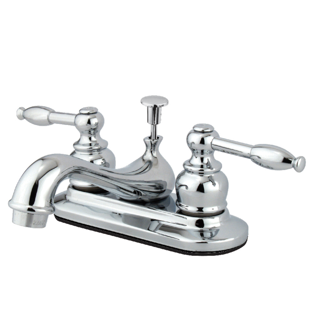 Kingston Brass KB601KL 4 in. Centerset Bathroom Faucet, Polished Chrome