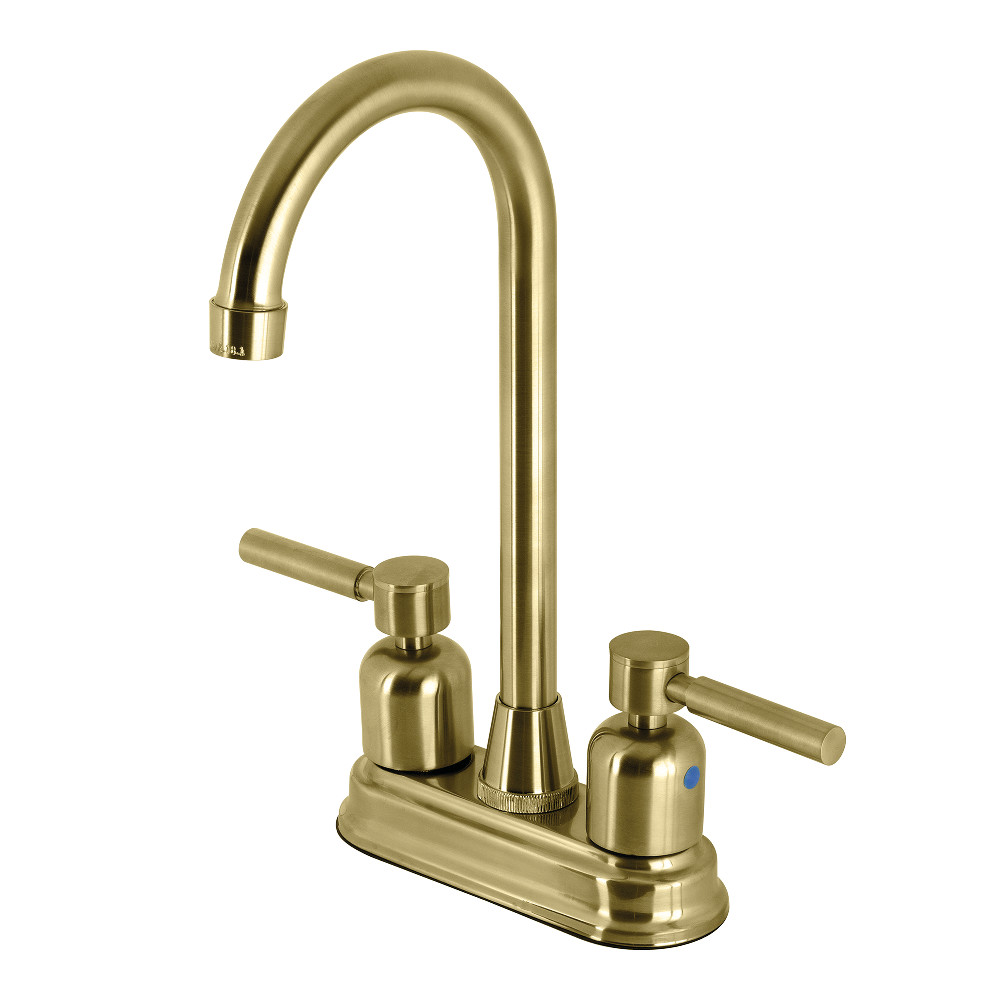 Kingston Brass KB8497DL Concord Bar Faucet, Brushed Brass