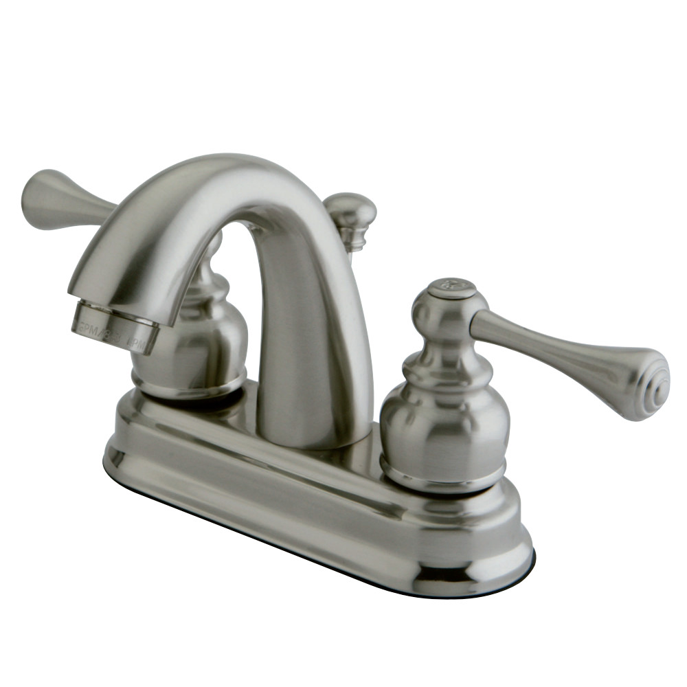 Kingston Brass KB5618BL 4 in. Centerset Bathroom Faucet, Brushed Nickel