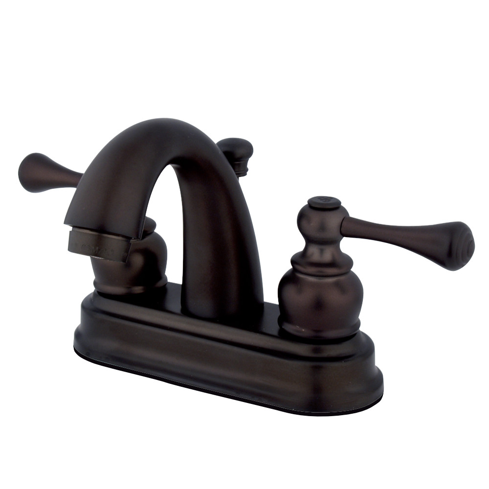 Kingston Brass KB5615BL 4 in. Centerset Bathroom Faucet, Oil Rubbed Bronze