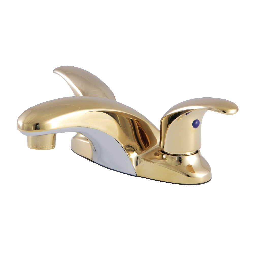 Kingston Brass KB6252LP 4 in. Centerset Bathroom Faucet, Polished Brass