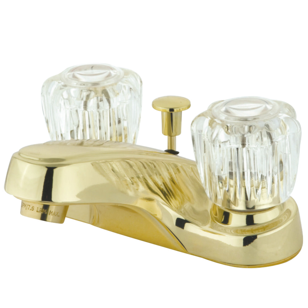 Kingston Brass KB162 4 in. Centerset Bathroom Faucet, Polished Brass