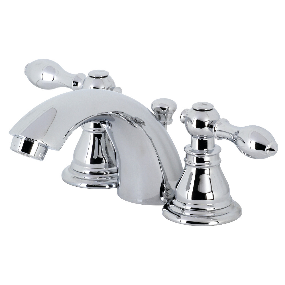 Kingston Brass KB951ACL American Classic Mini-Widespread Bathroom Faucet with Plastic Pop-Up, Polished Chrome