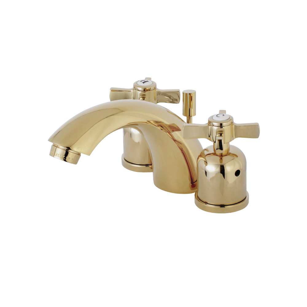 Kingston Brass KB8952ZX Mini-Widespread Bathroom Faucet, Polished Brass