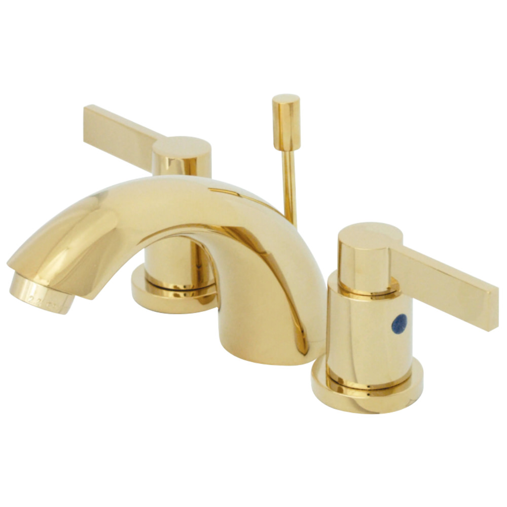 Kingston Brass KB8952NDL Mini-Widespread Bathroom Faucet, Polished Brass