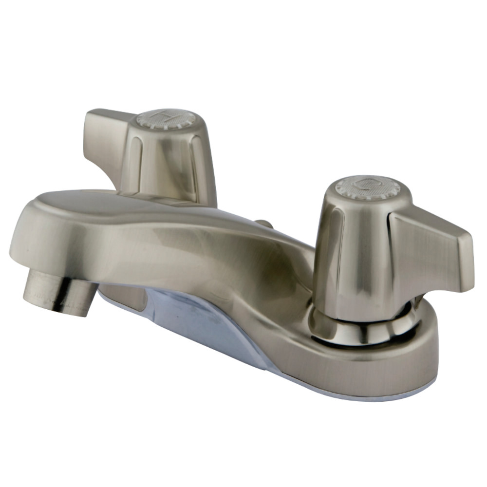 Kingston Brass KB160SNLP 4 in. Centerset Bathroom Faucet, Brushed Nickel