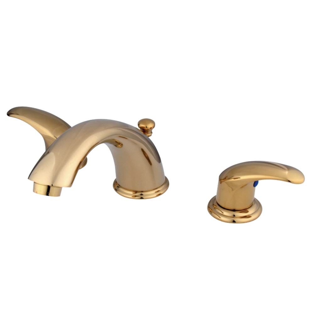 Kingston Brass KB6962LL 8 in. Widespread Bathroom Faucet, Polished Brass