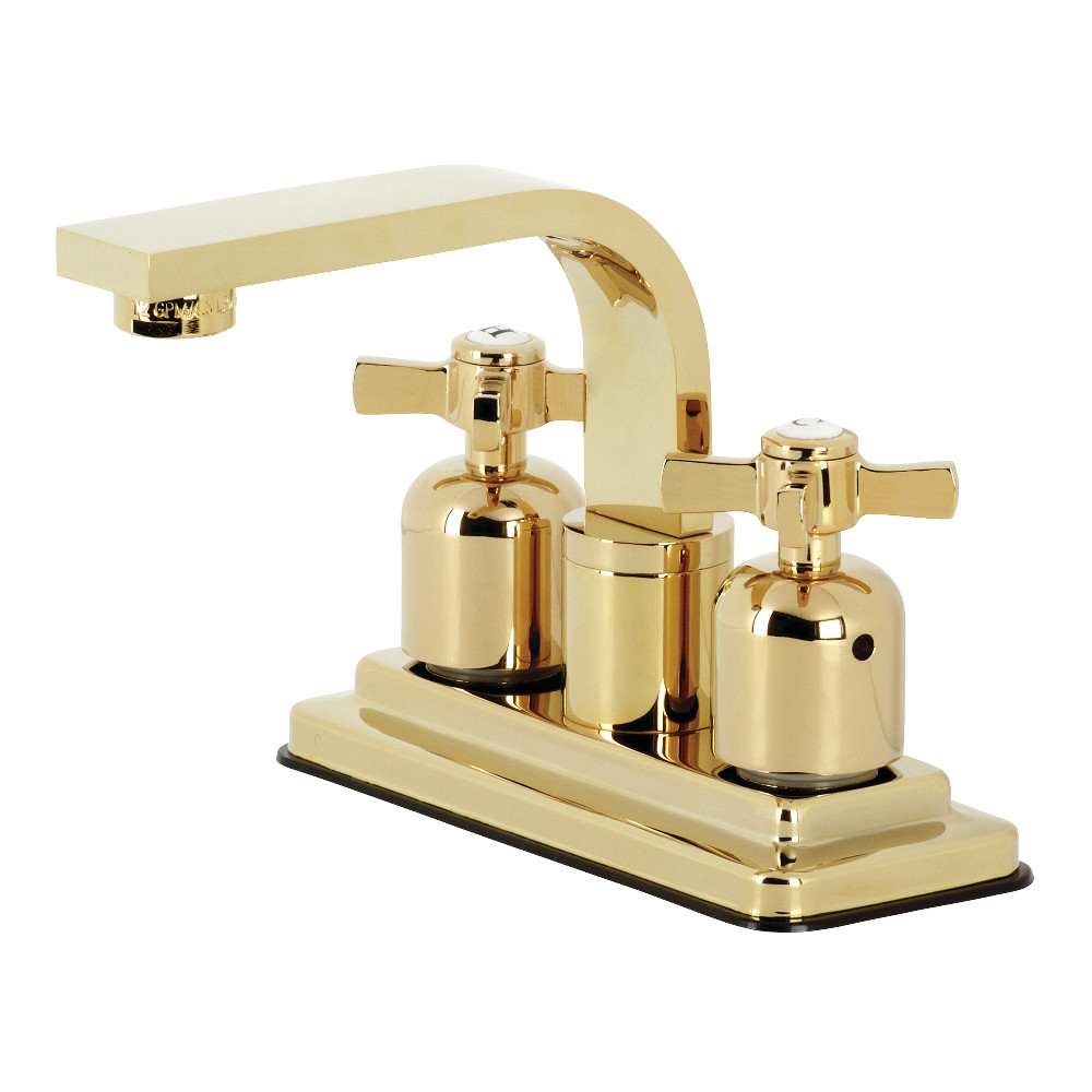 Kingston Brass KB8462ZX Millennium 4-Inch Centerset Bathroom Faucet, Polished Brass