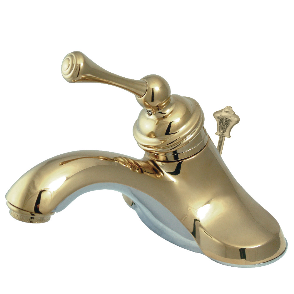 Kingston Brass KB3542BL 4 in. Centerset Bathroom Faucet, Polished Brass