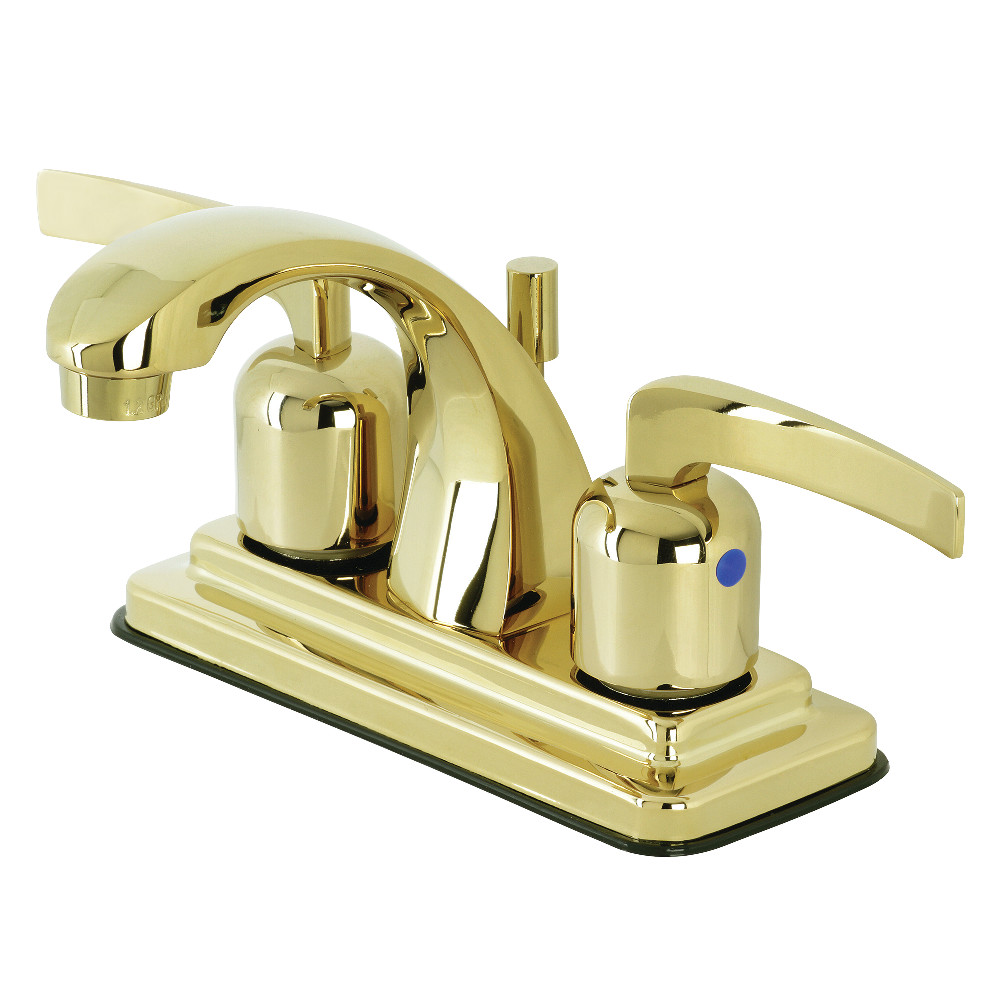 Kingston Brass KB4642EFL 4 in. Centerset Bathroom Faucet, Polished Brass
