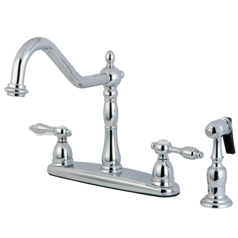 Kingston Brass KB1751TALBS Tudor Centerset Kitchen Faucet, Polished Chrome