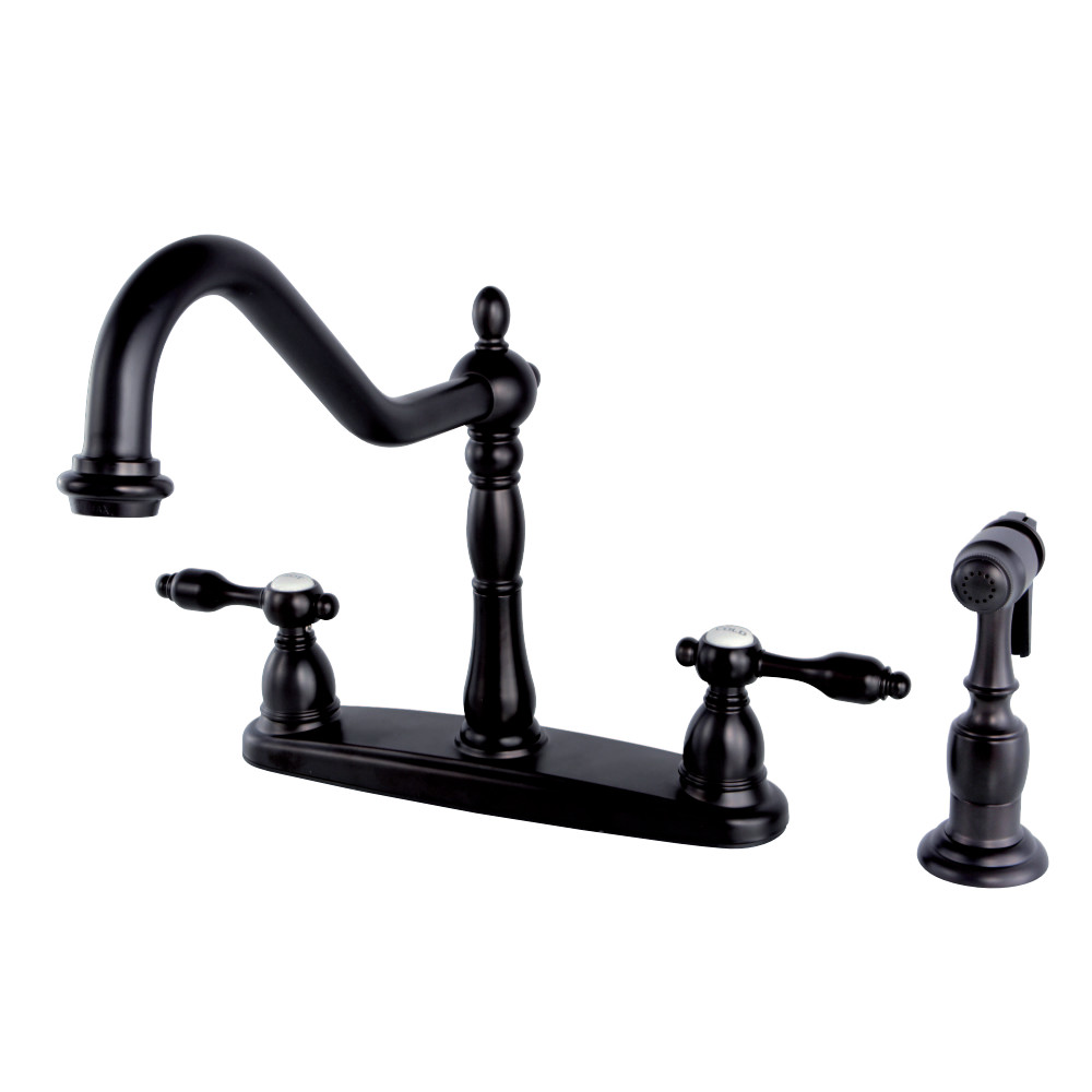 Kingston Brass KB1755TALBS Tudor Centerset Kitchen Faucet, Oil Rubbed Bronze