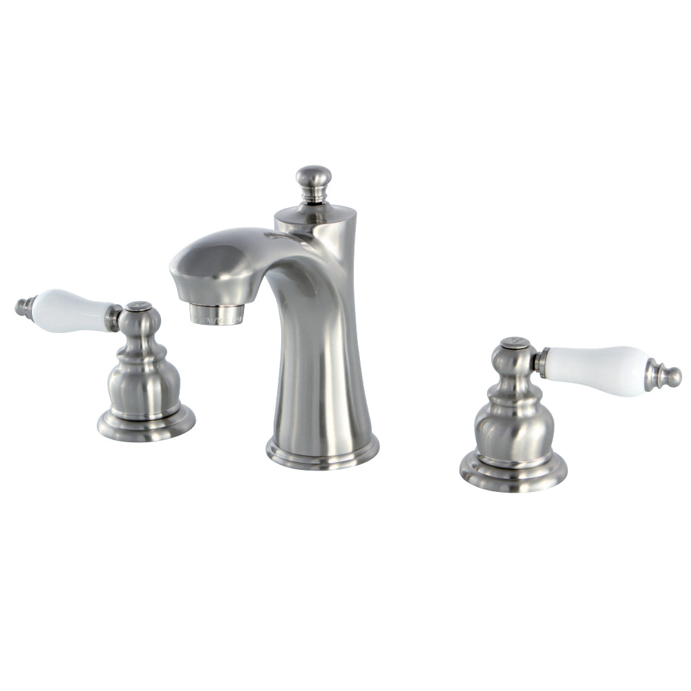 Kingston Brass KB7968PL 8 in. Widespread Bathroom Faucet, Brushed Nickel