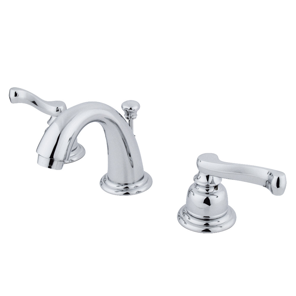 Kingston Brass KB911FL Widespread Bathroom Faucet, Polished Chrome