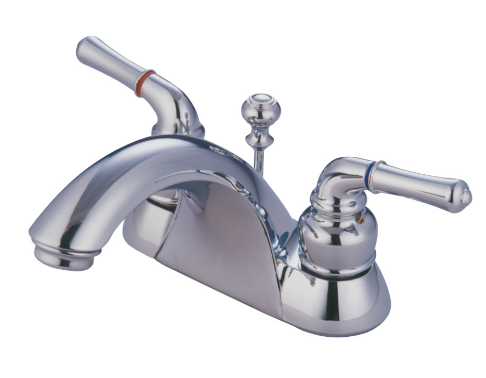 Kingston Brass KB2621 4 in. Centerset Bathroom Faucet, Polished Chrome