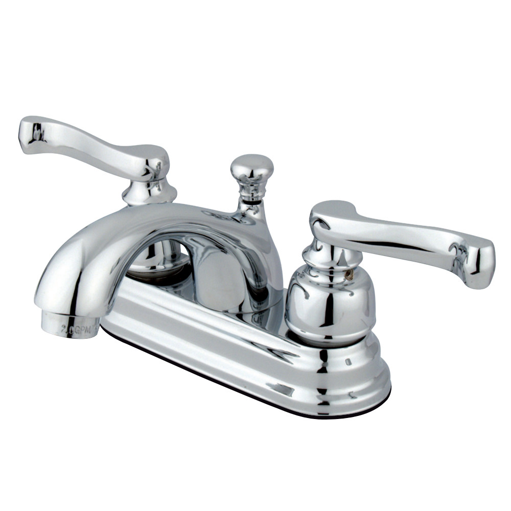 Kingston Brass KB5601FL 4 in. Centerset Bathroom Faucet, Polished Chrome