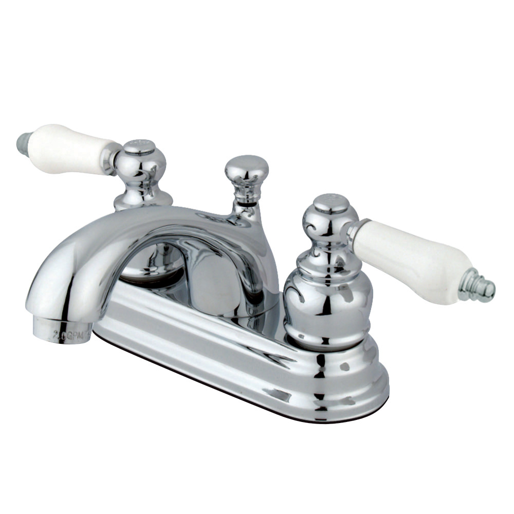 Kingston Brass KB2601PL 4 in. Centerset Bathroom Faucet, Polished Chrome