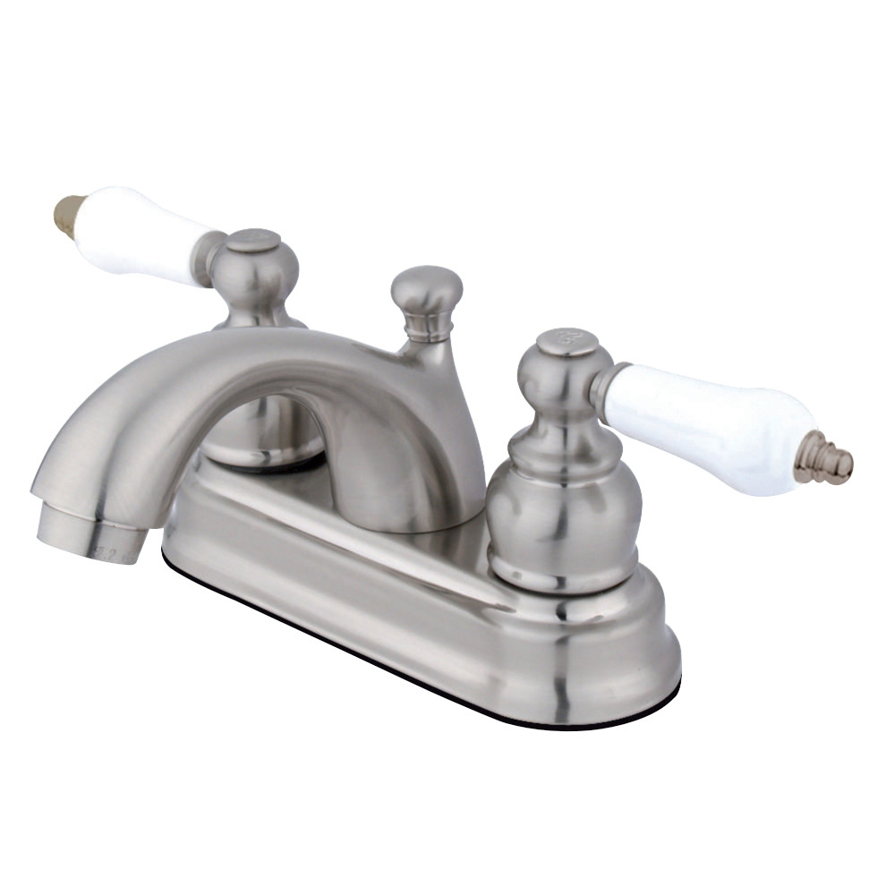 Kingston Brass KB2608PL 4 in. Centerset Bathroom Faucet, Brushed Nickel