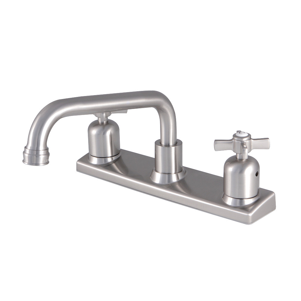 Kingston Brass FB2138ZX Millennium 8-Inch Centerset Kitchen Faucet, Brushed Nickel