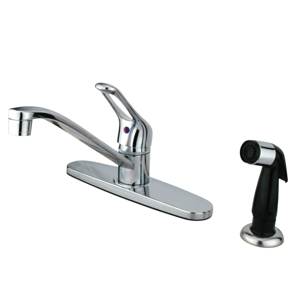 Kingston Brass KB562 Wyndham Single-Handle Centerset Kitchen Faucet, Polished Chrome