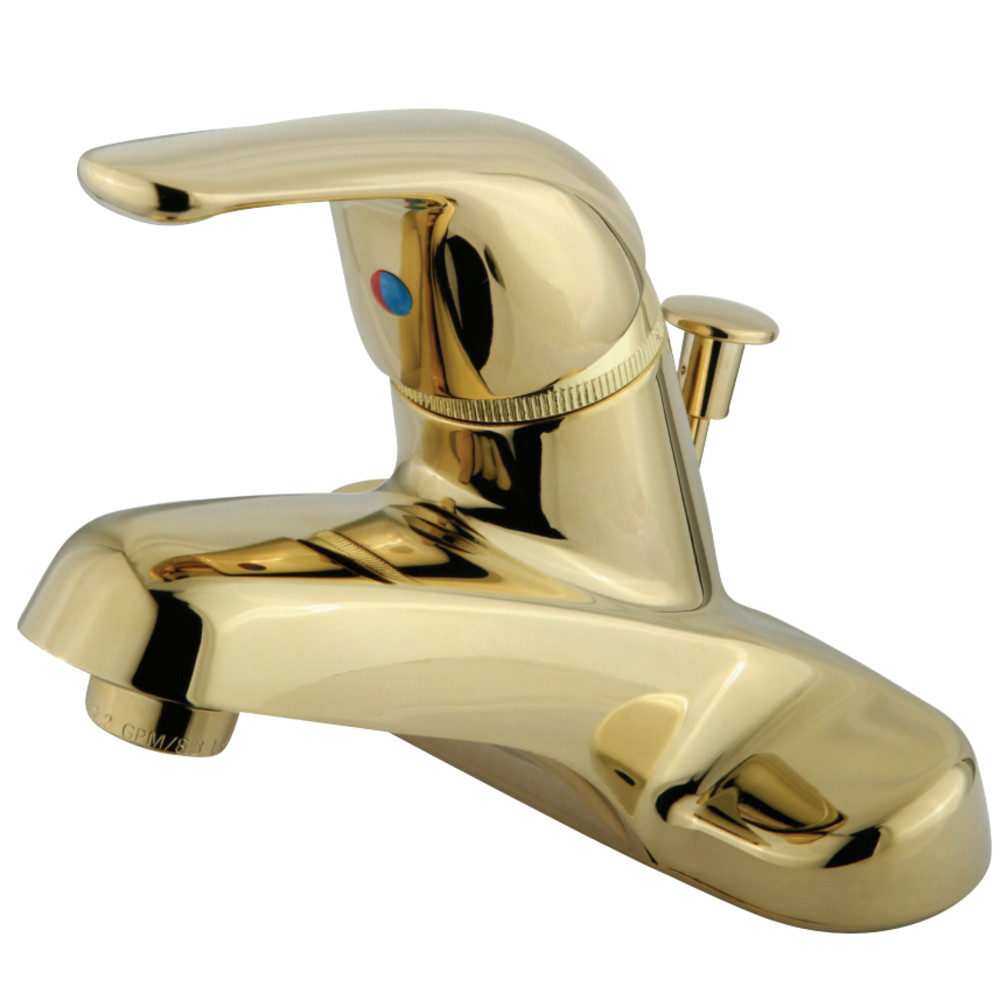 Kingston Brass KB542 Single-Handle 4 in. Centerset Bathroom Faucet, Polished Brass