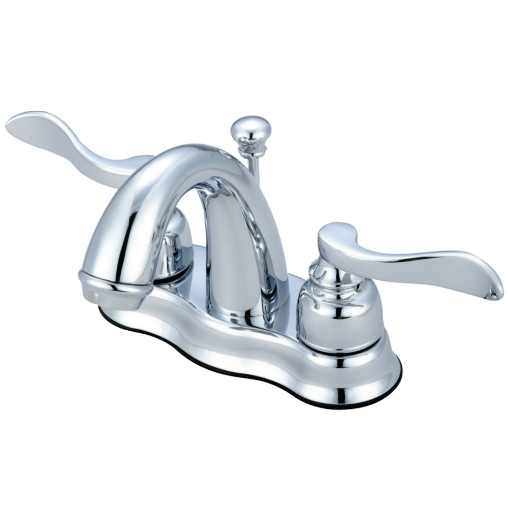 Kingston Brass KB7611NFL 4 in. Centerset Bathroom Faucet, Polished Chrome