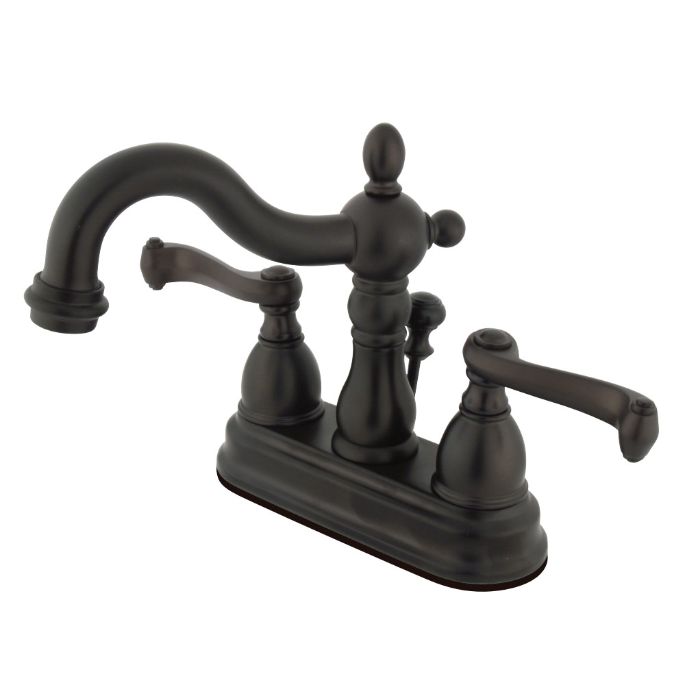 Kingston Brass KB1605FL 4 in. Centerset Bathroom Faucet, Oil Rubbed Bronze