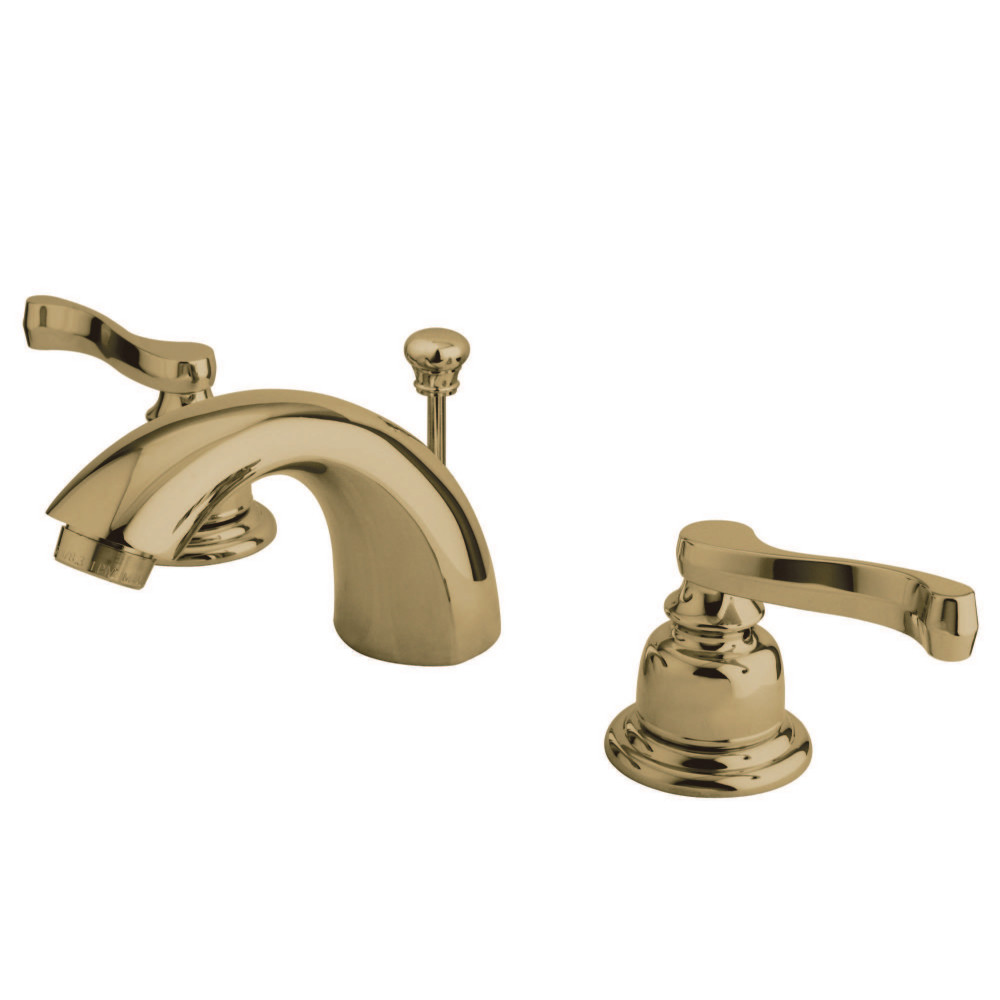 Kingston Brass KB8952FL Mini-Widespread Bathroom Faucet, Polished Brass