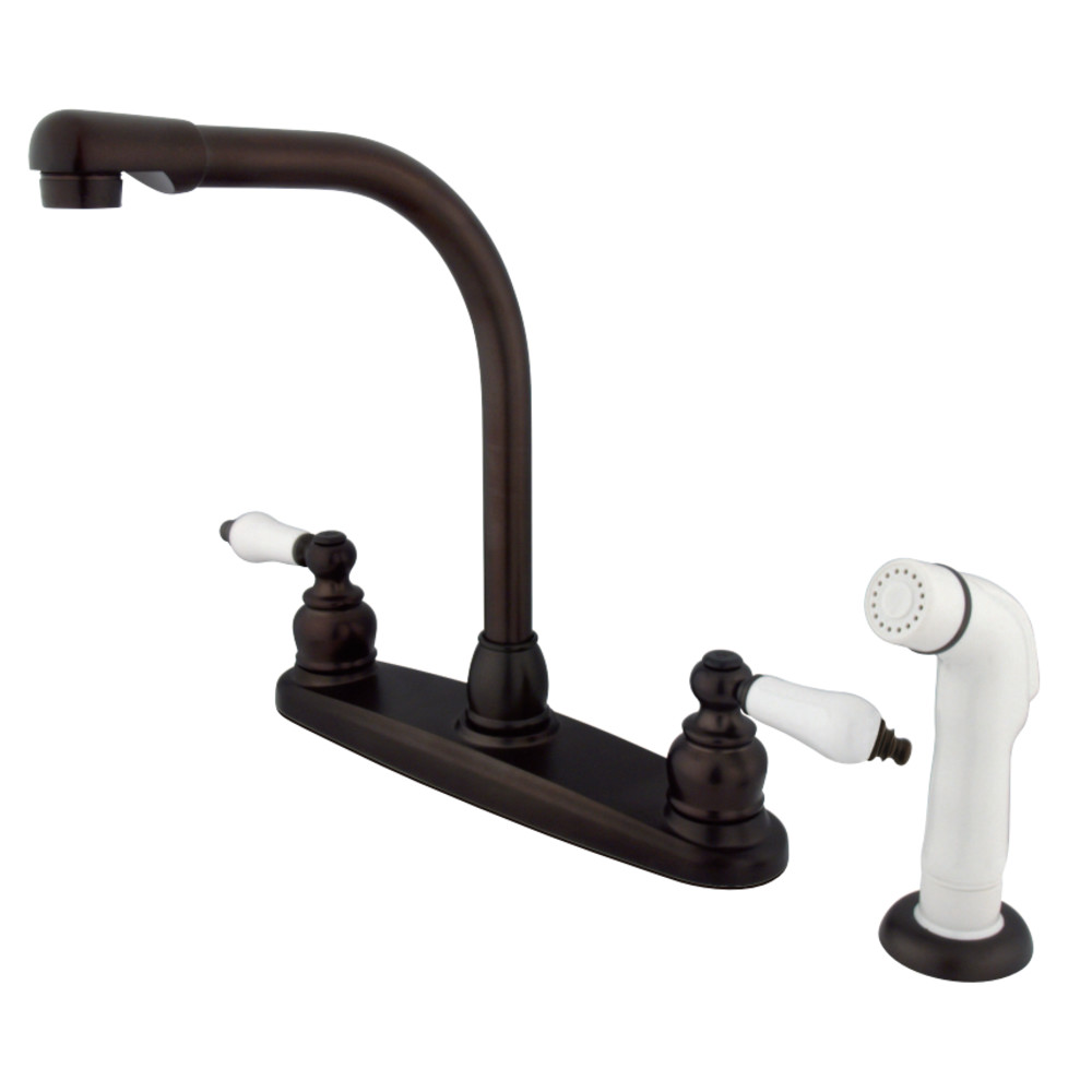 Kingston Brass KB715 Victorian Centerset Kitchen Faucet, Oil Rubbed Bronze