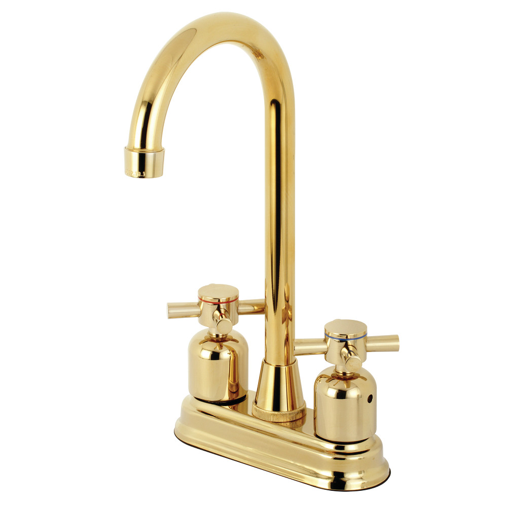 Kingston Brass KB8492DX Concord Bar Faucet, Polished Brass