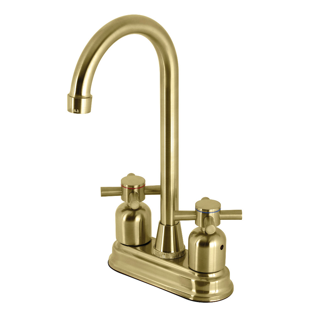Kingston Brass KB8497DX Concord Bar Faucet, Brushed Brass