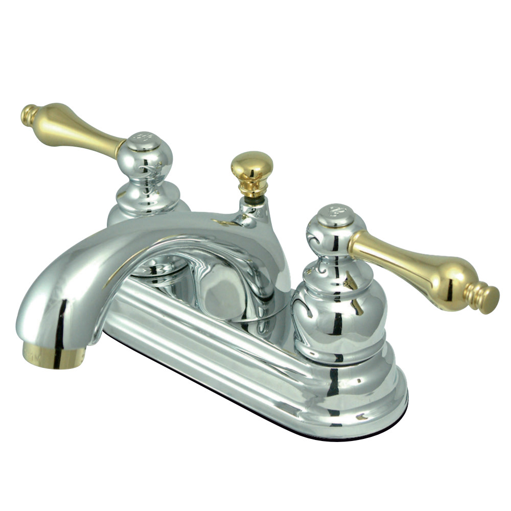 Kingston Brass KB2604AL 4 in. Centerset Bathroom Faucet, Polished Chrome