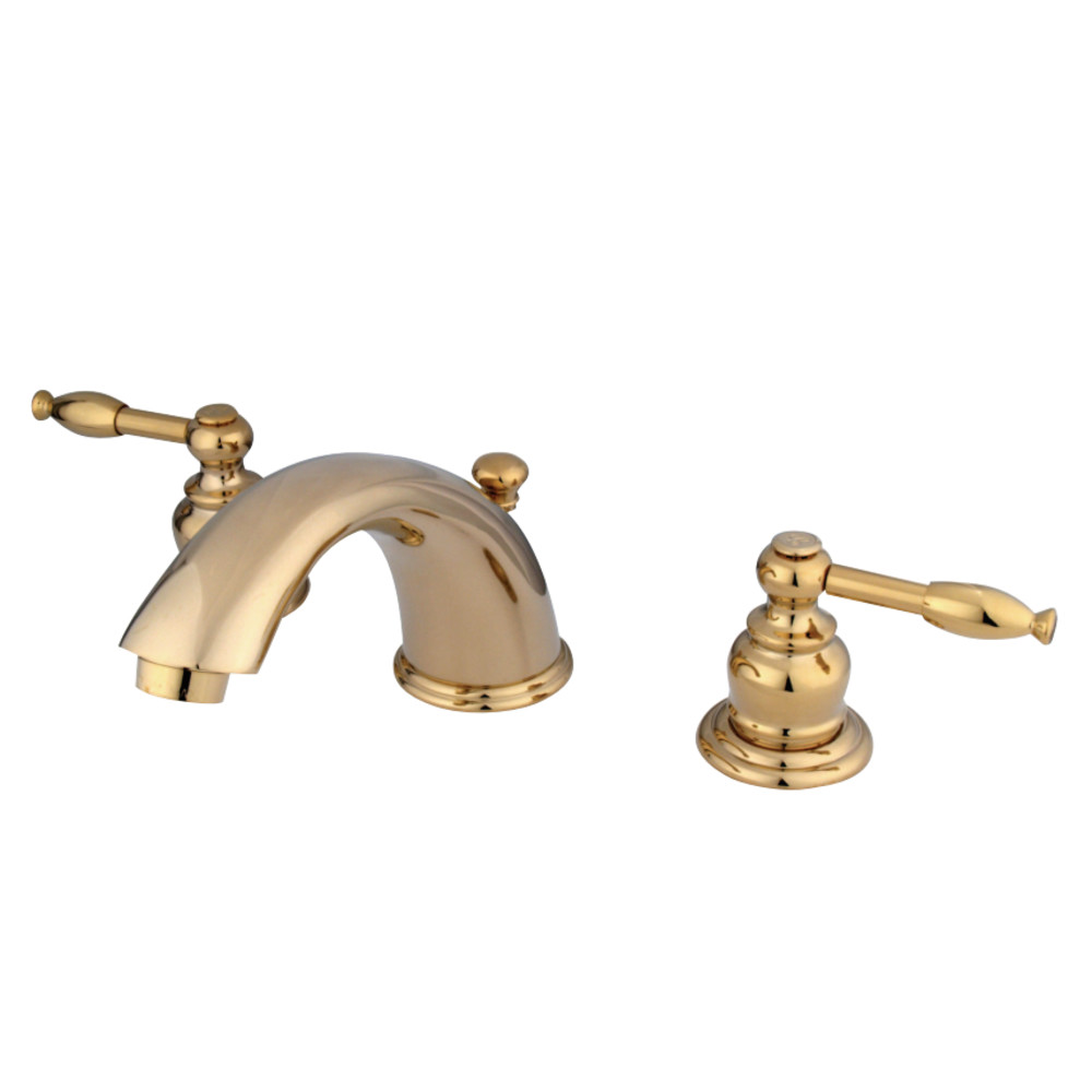 Kingston Brass KB962KL Widespread Bathroom Faucet, Polished Brass