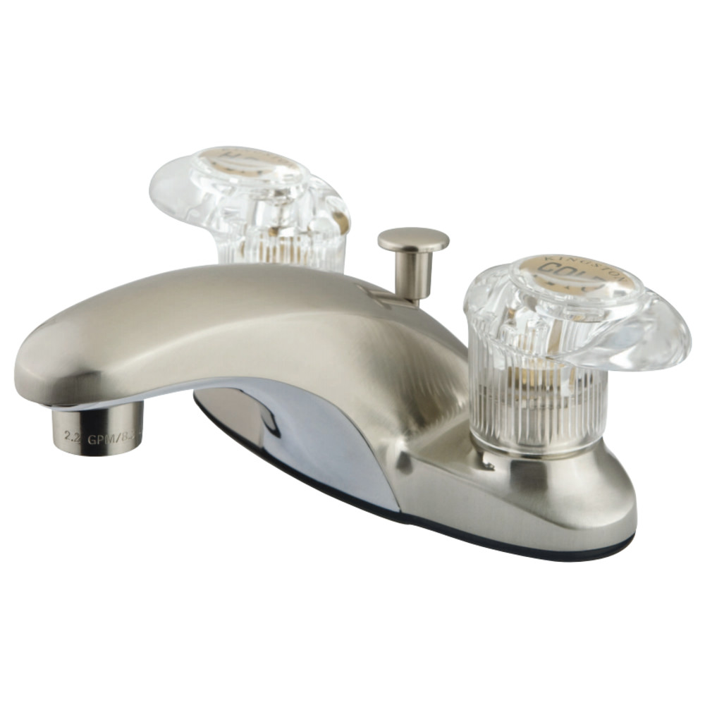 Kingston Brass KB6158 4 in. Centerset Bathroom Faucet, Brushed Nickel