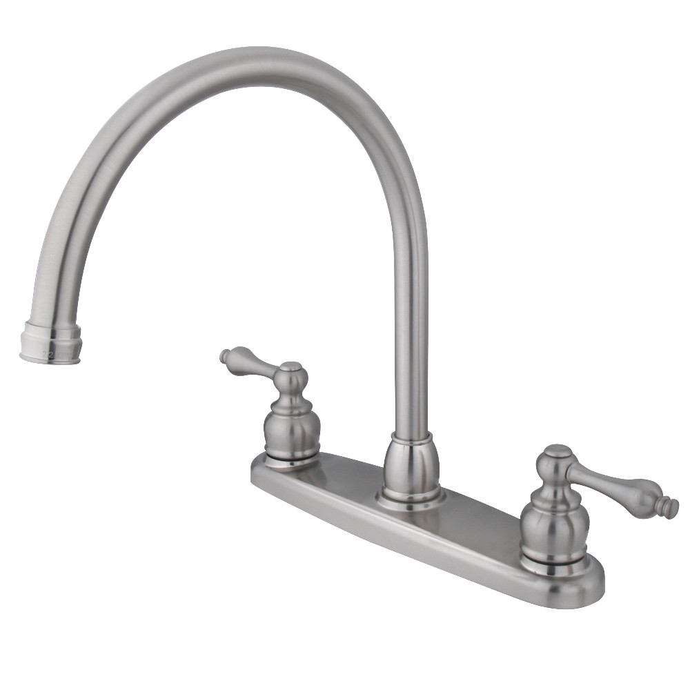 Kingston Brass KB728ALLS Victorian 8-Inch Centerset Kitchen Faucet, Brushed Nickel