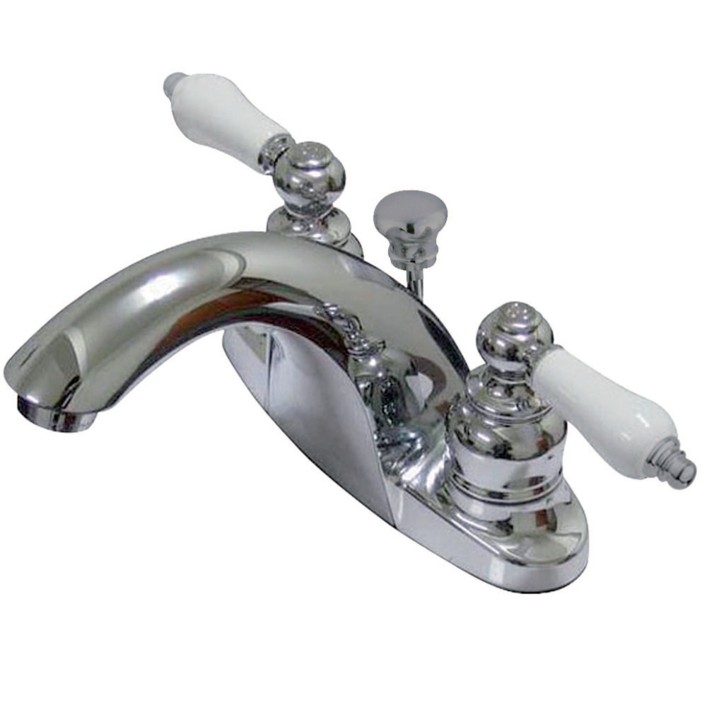 Kingston Brass KB7641PL 4 in. Centerset Bathroom Faucet, Polished Chrome
