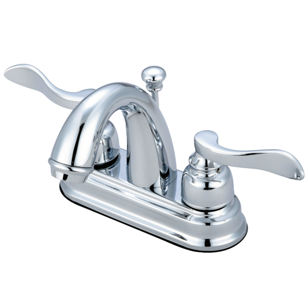 Kingston Brass KB8611NFL 4 in. Centerset Bathroom Faucet, Polished Chrome